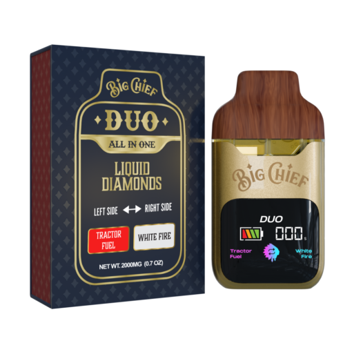 BIG CHIEF DUO ALL IN ONE TRACTOR FUEL x WHITE FIRE 2G DISPOSABLE