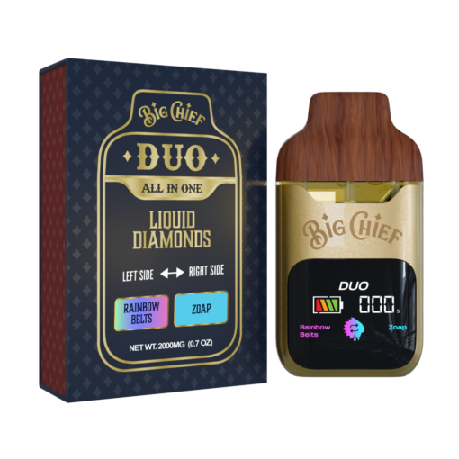BIG CHIEF DUO ALL IN ONE RAINBOW BELTS x ZOAP 2G DISPOSABLE