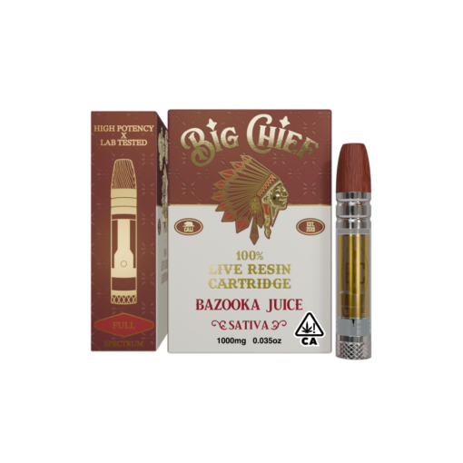BIG CHIEF BAZOOKA JUICE 1G LIVE RESIN CART