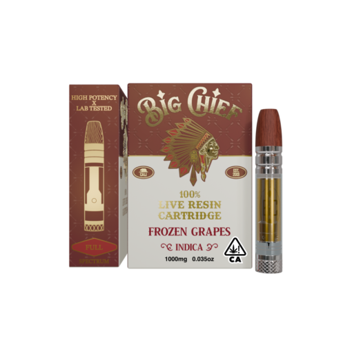 BIG CHIEF FROZEN GRAPES 1G LIVE RESIN CART