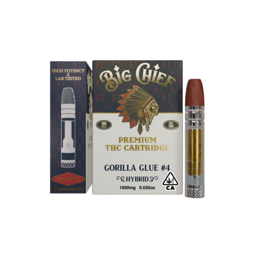 BIG CHIEF GORILLA GLUE 4 1G THC CART