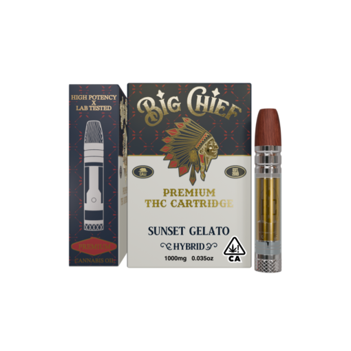 BIG CHIEF SUNSET GELATO 1G THC CART