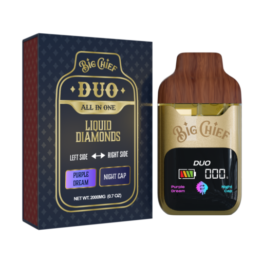 BIG CHIEF DUO ALL IN ONE PURPLE DREAM x NIGHT CAP 2G DISPOSABLE