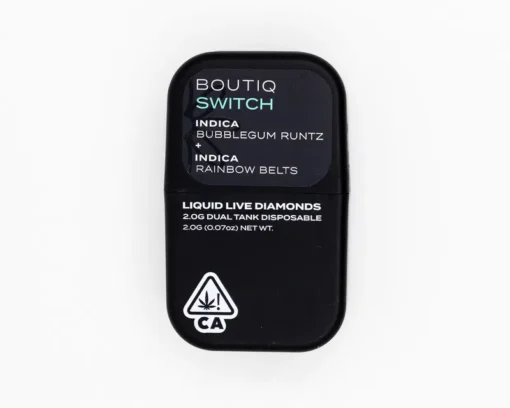 BOUTIQ SWITCH V2 BUBBLEGUM RUNTZ (INDICA) X RAINBOW BELTS (INDICA)