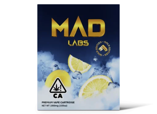 MAD LABS LEMON ICE 1G GOLD EDITION CARTRIDGE