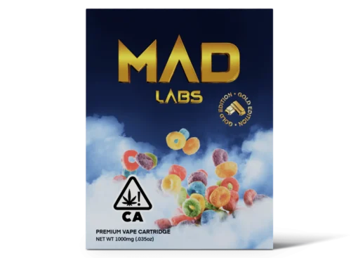 MAD LABS FRUITY CEREAL 1G GOLD EDITION CARTRIDGE