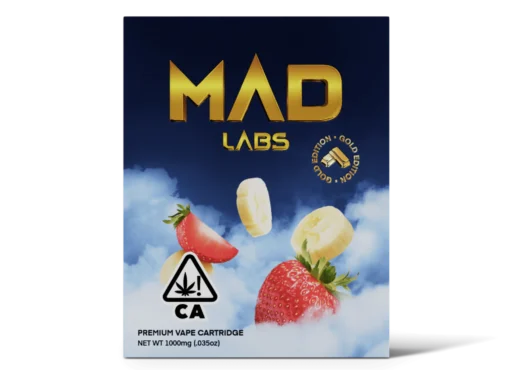 MAD LABS STRAWBERRY BANANA 1G GOLD EDITION CARTRIDGE