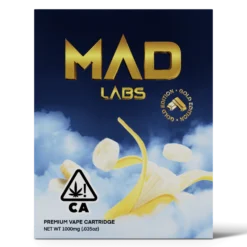 MAD LABS BANANA KUSH 1G GOLD EDITION CARTRIDGE