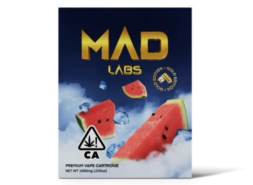 MAD LABS WATERMELON ICE 1G GOLD EDITION CARTRIDGE