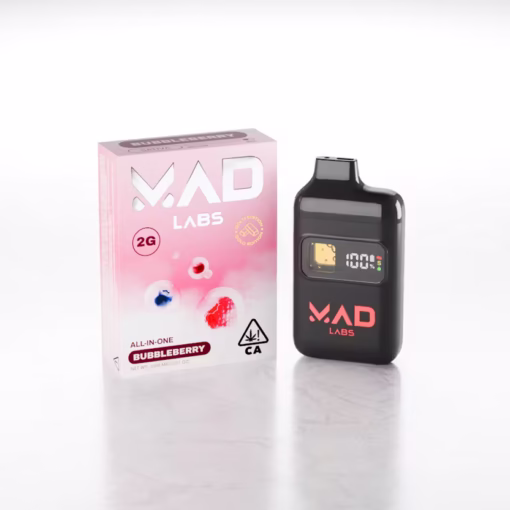 MAD LABS ALL IN ONE BUBBLEBERRY 2G GOLD EDITION DISPOSABLE