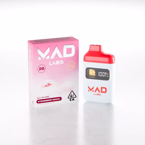 MAD LABS ALL IN ONE STRAWBERRY MOCHI 2G GOLD EDITION DISPOSABLE