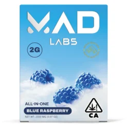 MAD LABS ALL IN ONE BLUE RASPBERRY 2G GOLD EDITION DISPOSABLE