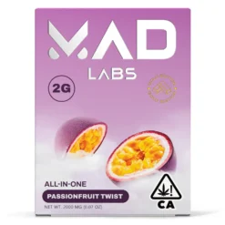 MAD LABS ALL IN ONE PASSIONFRUIT TWIST 2G GOLD EDITION DISPOSABLE