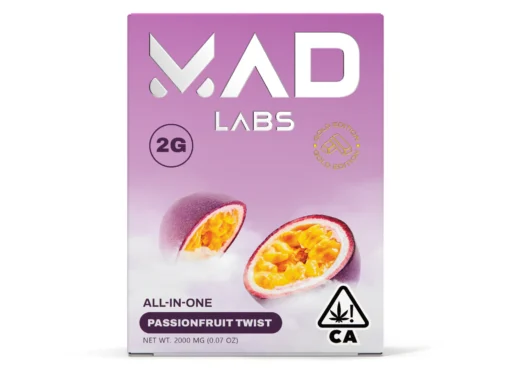 MAD LABS ALL IN ONE PASSIONFRUIT TWIST 2G GOLD EDITION DISPOSABLE