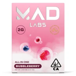 MAD LABS ALL IN ONE BUBBLEBERRY 2G GOLD EDITION DISPOSABLE