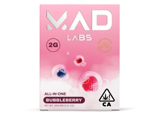 MAD LABS ALL IN ONE BUBBLEBERRY 2G GOLD EDITION DISPOSABLE
