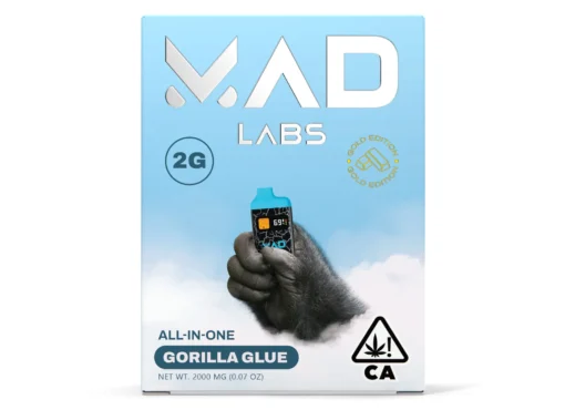 MAD LABS ALL IN ONE GORILLA GLUE 2G GOLD EDITION DISPOSABLE