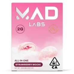 MAD LABS ALL IN ONE STRAWBERRY MOCHI 2G GOLD EDITION DISPOSABLE