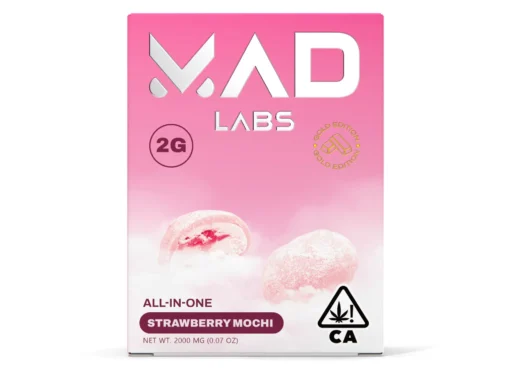 MAD LABS ALL IN ONE STRAWBERRY MOCHI 2G GOLD EDITION DISPOSABLE