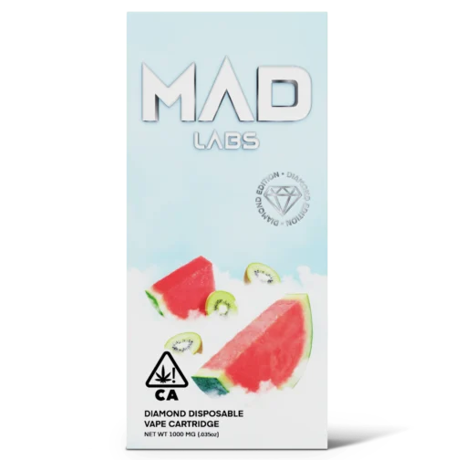 MAD LABS ALL IN ONE WATERMELON KIWI 1G DIAMOND EDITION DISPOSABLE