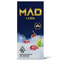 MAD LABS ALL IN ONE SOUR CHERRY 1G GOLD EDITION DISPOSABLE