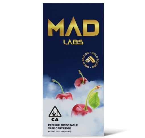 MAD LABS ALL IN ONE SOUR CHERRY 1G GOLD EDITION DISPOSABLE