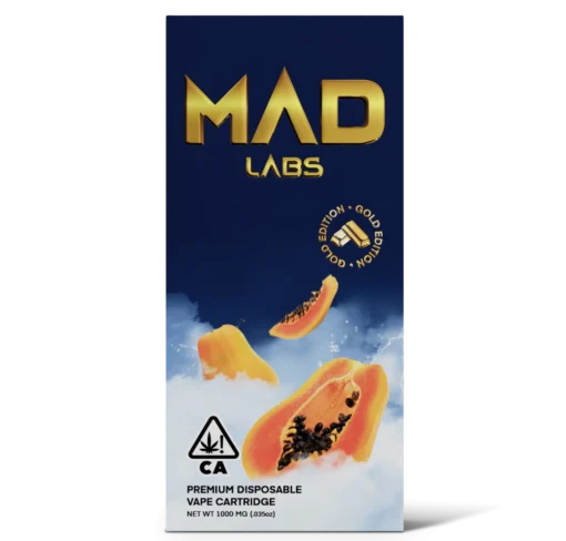 MAD LABS ALL IN ONE PAPAYA PUNCH 1G GOLD EDITION DISPOSABLE