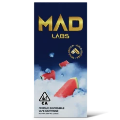 MAD LABS ALL IN ONE WATERMELON ICE 1G GOLD EDITION DISPOSABLE