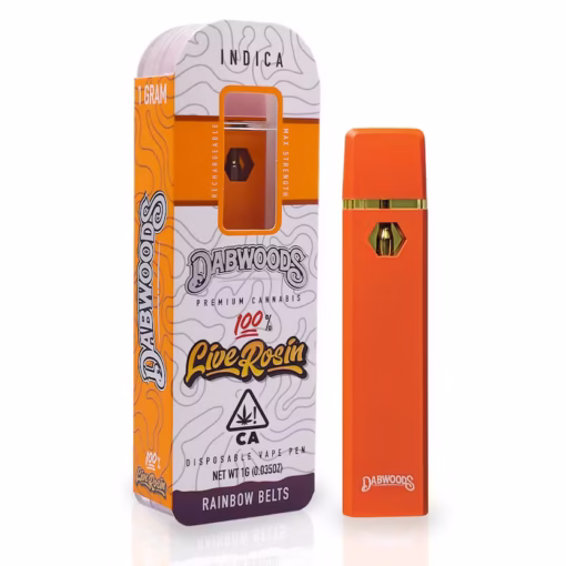 DABWOODS ALL IN ONE RAINBOW BELTS 1G LIVE ROSIN DISPOSABLE