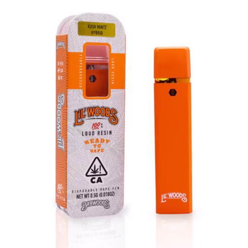 DABWOODS ALL IN ONE KUSH MINTZ 0.5G LILWOODS LIVE RESIN DISPOSABLE