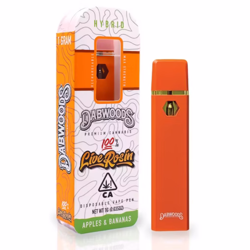 DABWOODS ALL IN ONE APPLES AND BANANAS 1G LIVE ROSIN DISPOSABLE
